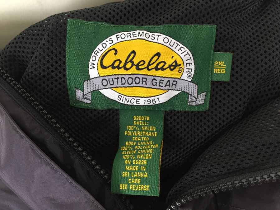 Cabela's 2XL Rain Jacket And Pants Plus Cabela's Wetsuit Waders With Booties And Accessories [Photo 13]