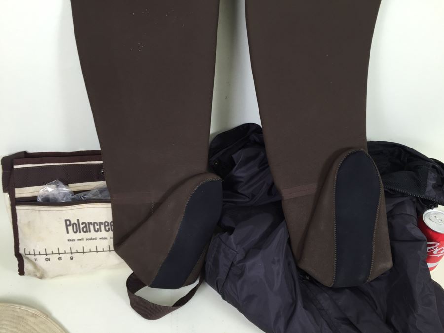 Cabela's 2XL Rain Jacket And Pants Plus Cabela's Wetsuit Waders With Booties And Accessories [Photo 4]