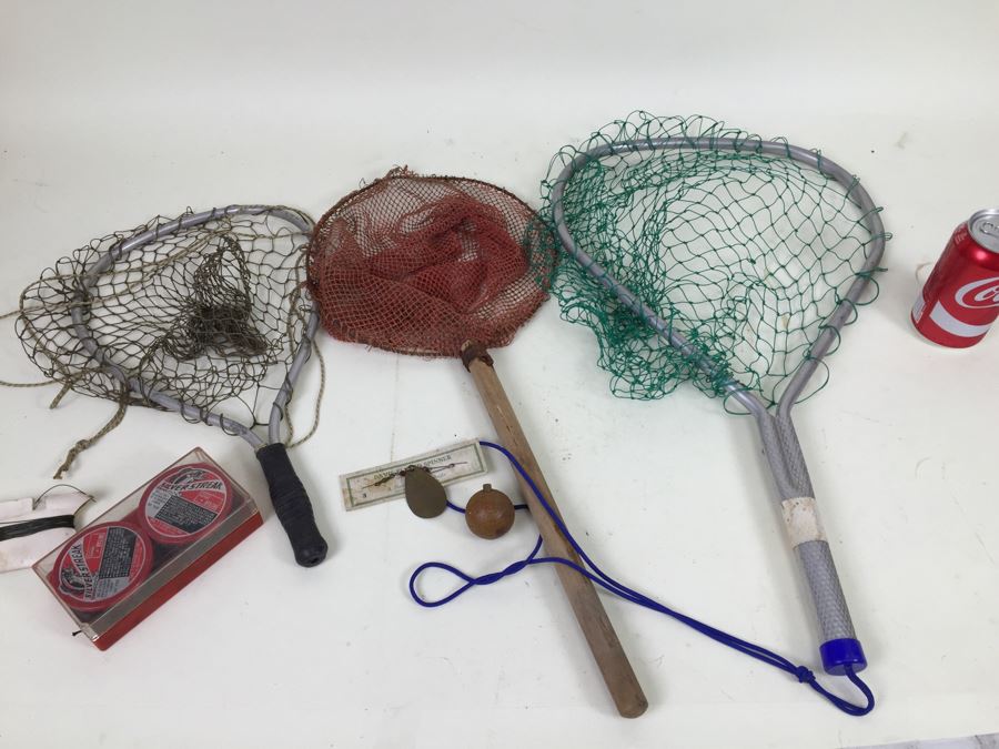3 Fishing Nets Plus Fishing Tackle [Photo 1]