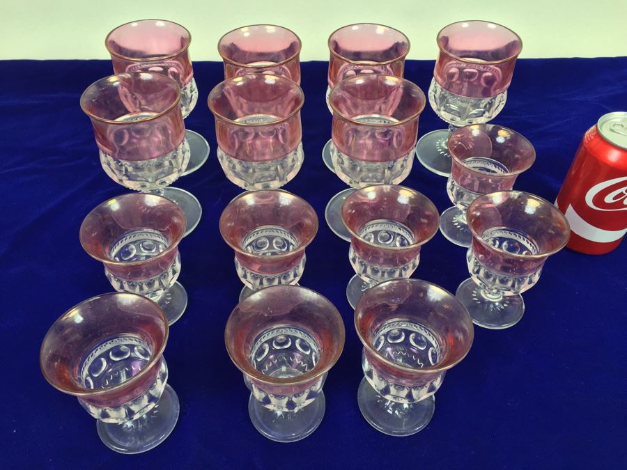 Vintage Cranberry Glass Stemware [Photo 3]