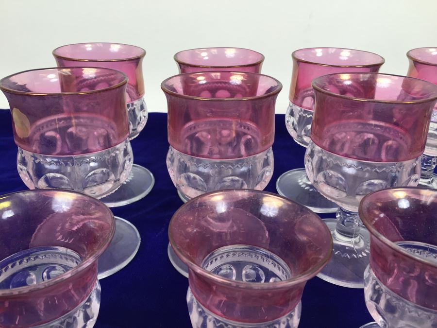Vintage Cranberry Glass Stemware [Photo 6]