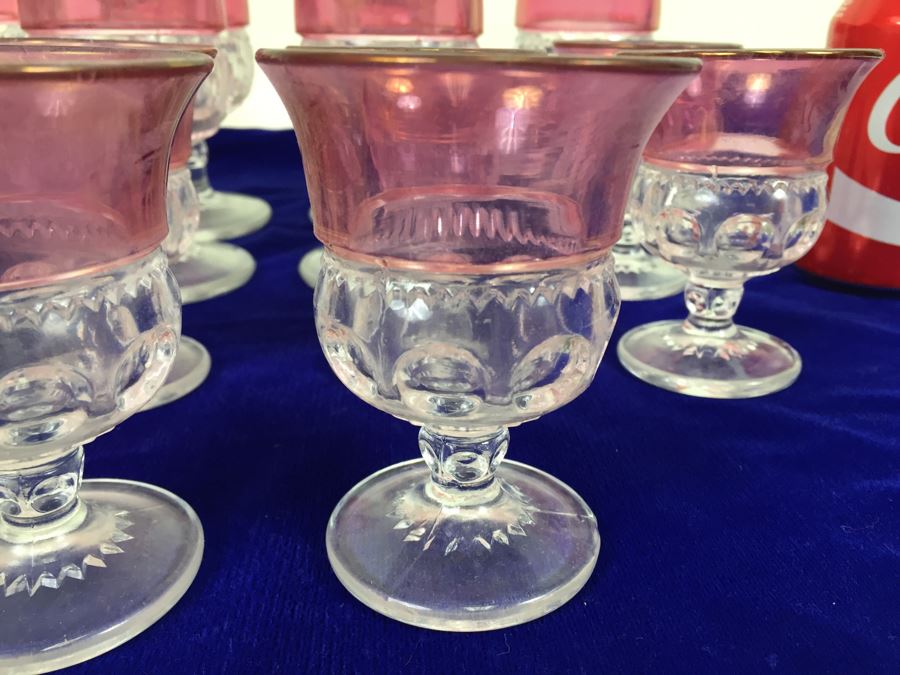Vintage Cranberry Glass Stemware [Photo 2]