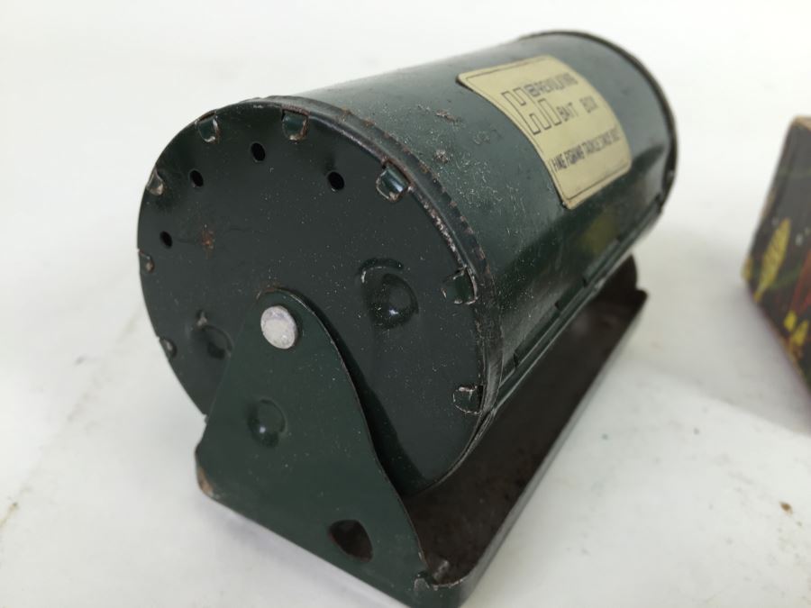 Hi Revolving Bait Box Plus Hi Horrocks Ibbotson Automatic Fly Fishing Reel Utica, NY [Photo 5]