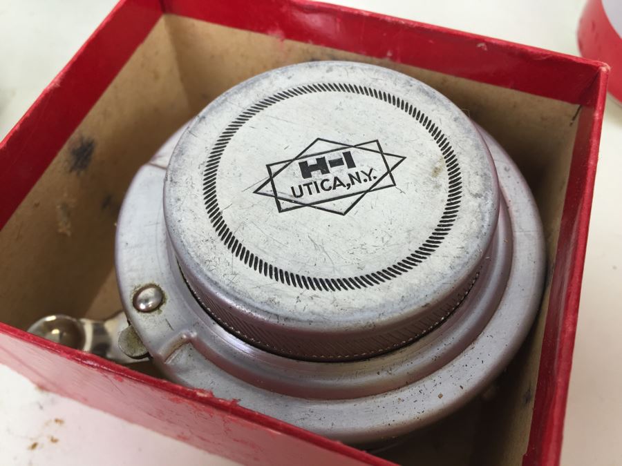 Hi Revolving Bait Box Plus Hi Horrocks Ibbotson Automatic Fly Fishing Reel Utica, NY [Photo 3]