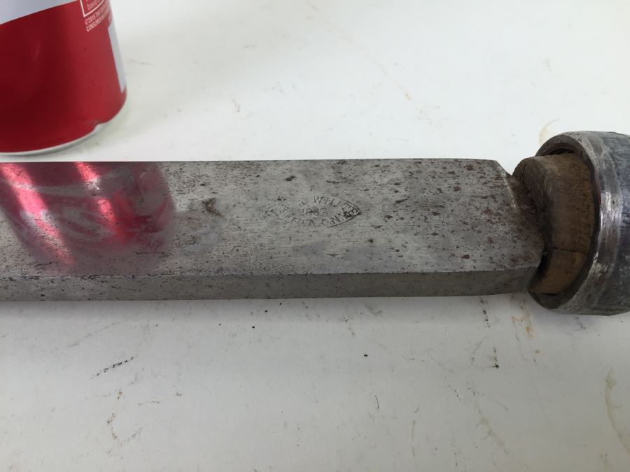 Large L. I. & J. White 1837 Woodworking Wood Carving Hand Chisel Tool  [Photo 4]