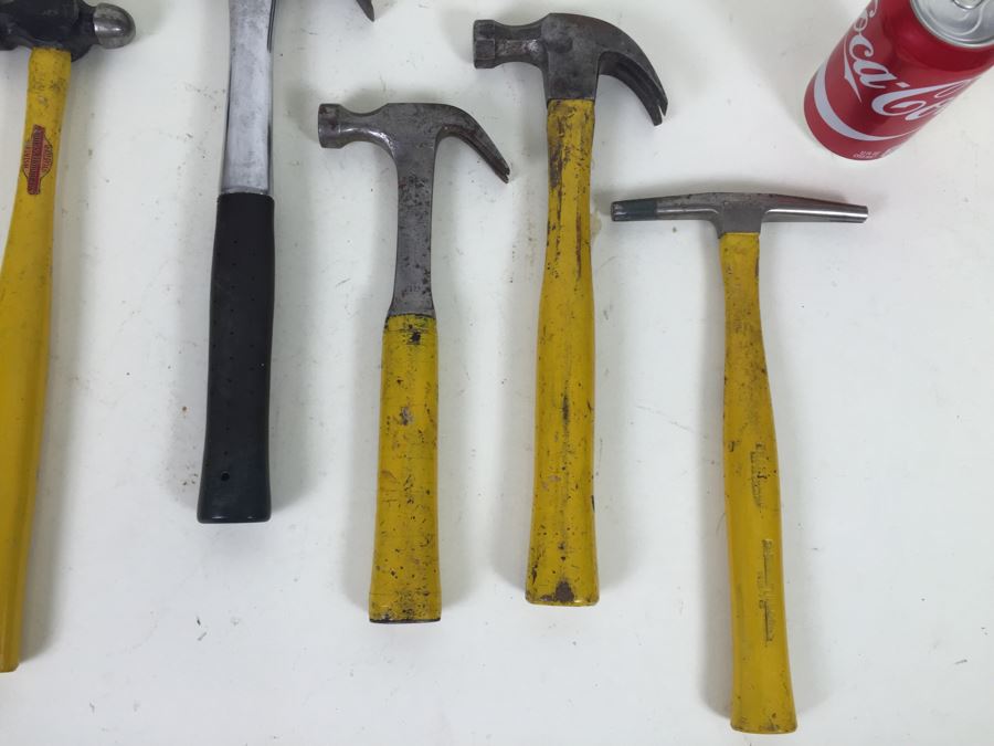 Lot Of Vintage Hammers Cheney Hammers Vaughan Wards Master Craftsman [Photo 8]