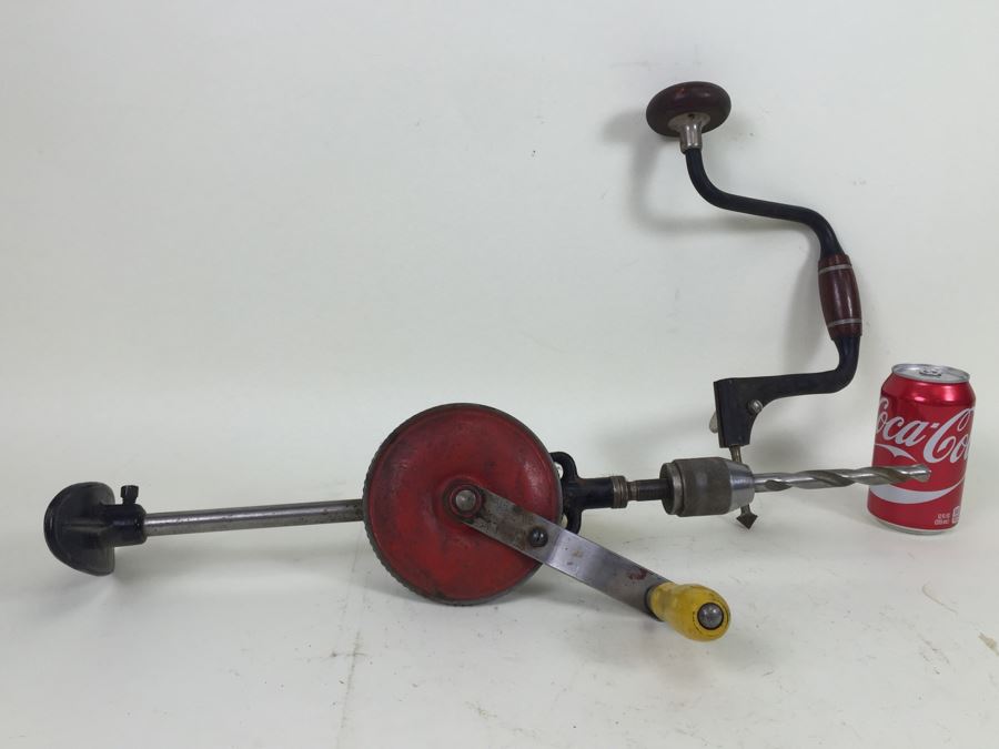 Pair Of Vintage Hand Drills Miller Falls Tools No. 120B And Fray No. 112 [Photo 12]