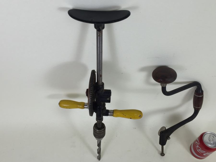 Pair Of Vintage Hand Drills Miller Falls Tools No. 120B And Fray No. 112 [Photo 7]