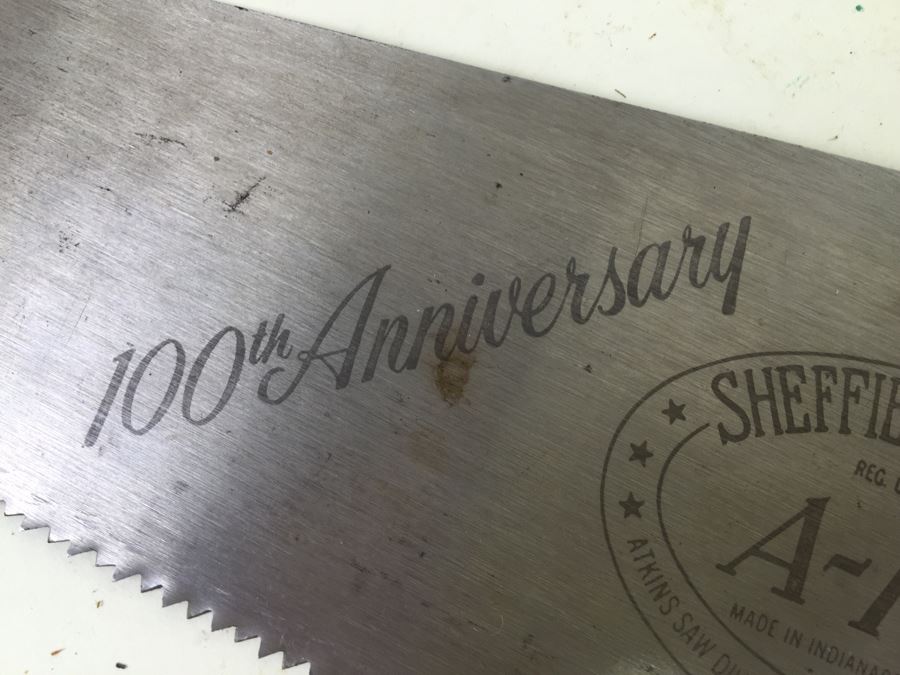 (3) Sheffield Saw Works 100th Anniversay Saw A-100 Atkins Saw Division Borg Warner Corp [Photo 4]