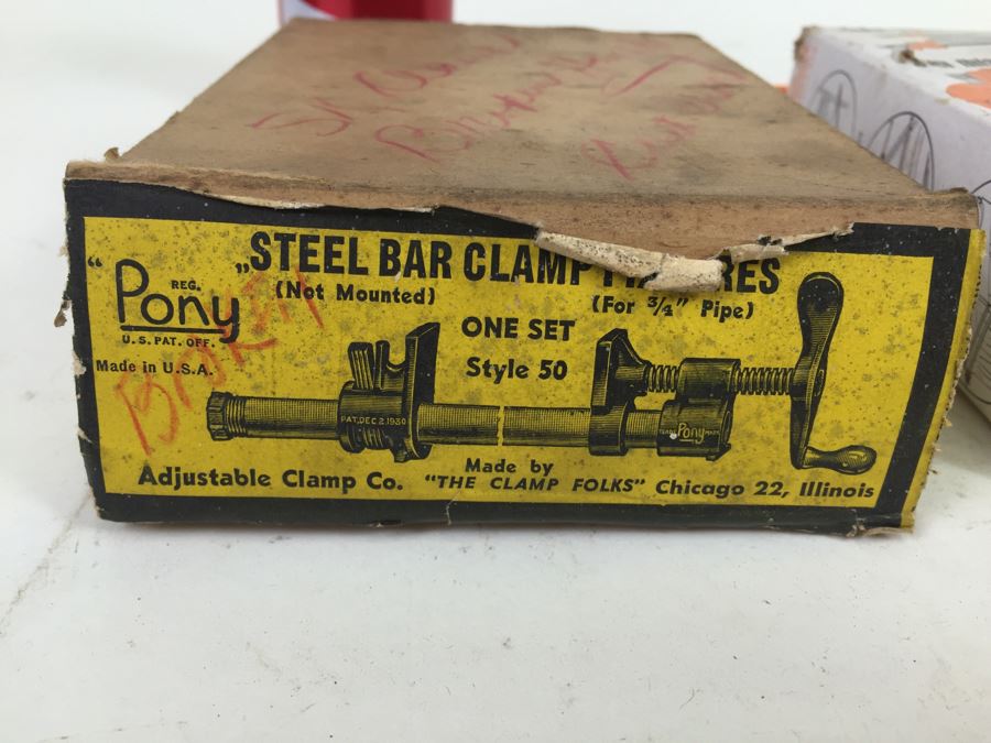 Pair Of 'Pony' Clamp Fixtures In Boxes [Photo 2]
