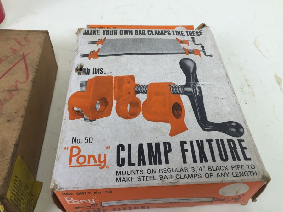 Pair Of 'Pony' Clamp Fixtures In Boxes [Photo 3]