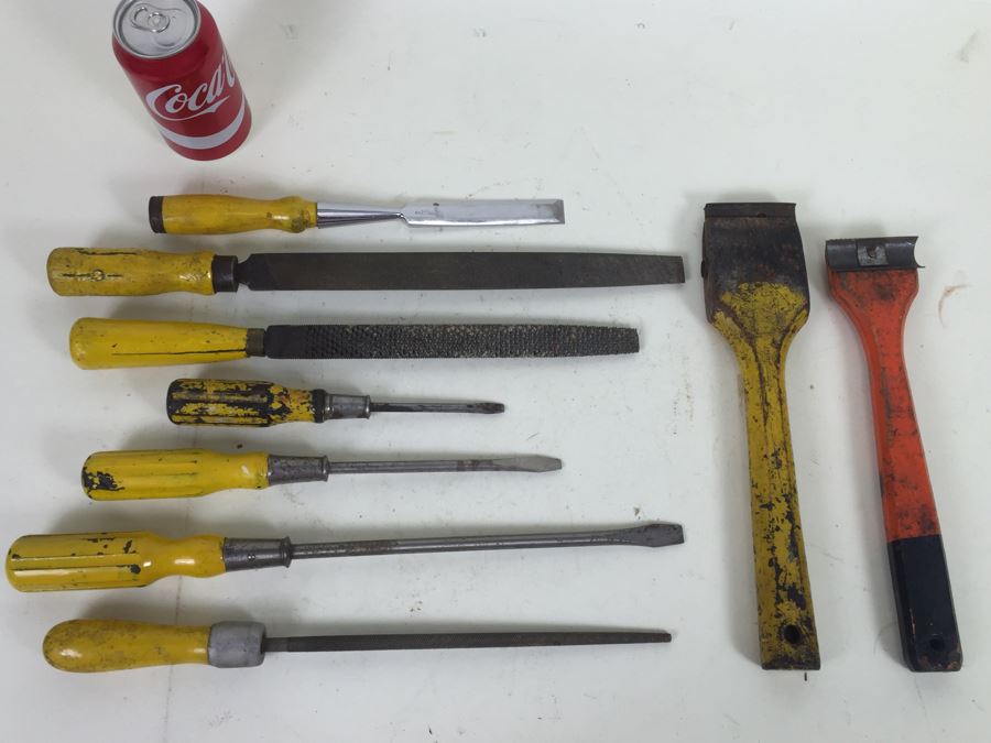 Vintage Tools Woodworking Wood Carving Hand Tools Lot Craftsman Stanley More [Photo 1]