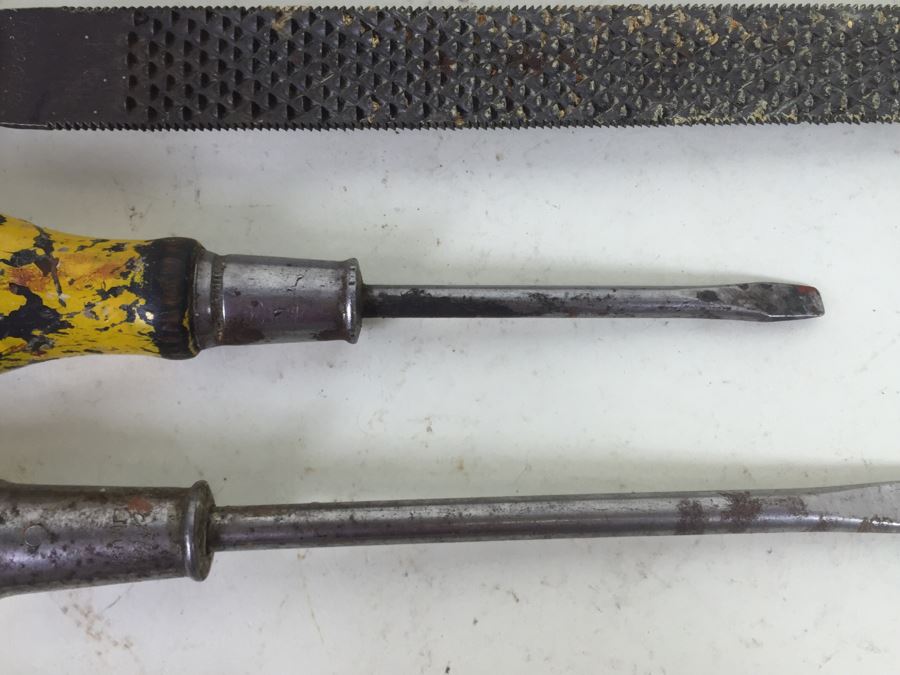 Vintage Tools Woodworking Wood Carving Hand Tools Lot Craftsman Stanley More [Photo 7]