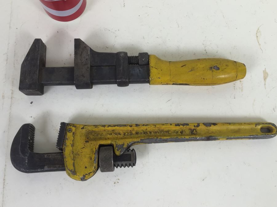 Pair Of Vintage Pipe Wrenches