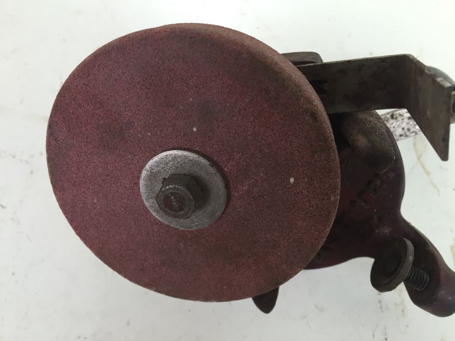 Vintage 1925 Hand Crank Sharpening Stone [Photo 5]