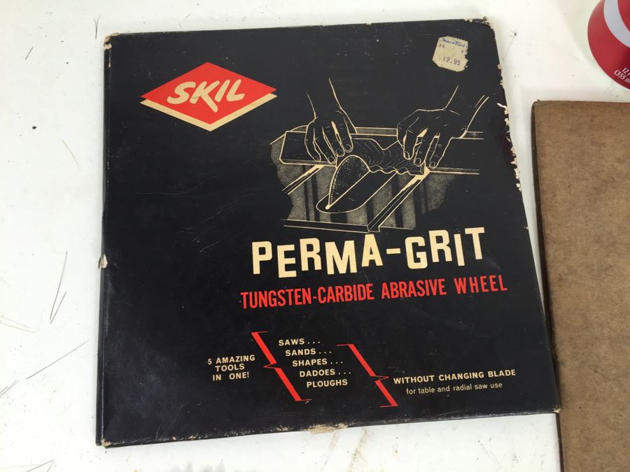 Lot Of 10' Rotary Saw Blades (9) Edward E. Conn Saws & Knives Rotary Blades + (1) Craftsman Blade + Skil Perma-Grit Abrasive Wheel [Photo 5]