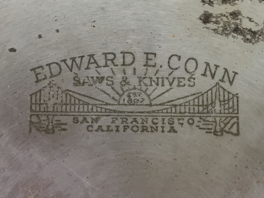 Lot Of 10' Rotary Saw Blades (9) Edward E. Conn Saws & Knives Rotary Blades + (1) Craftsman Blade + Skil Perma-Grit Abrasive Wheel [Photo 2]