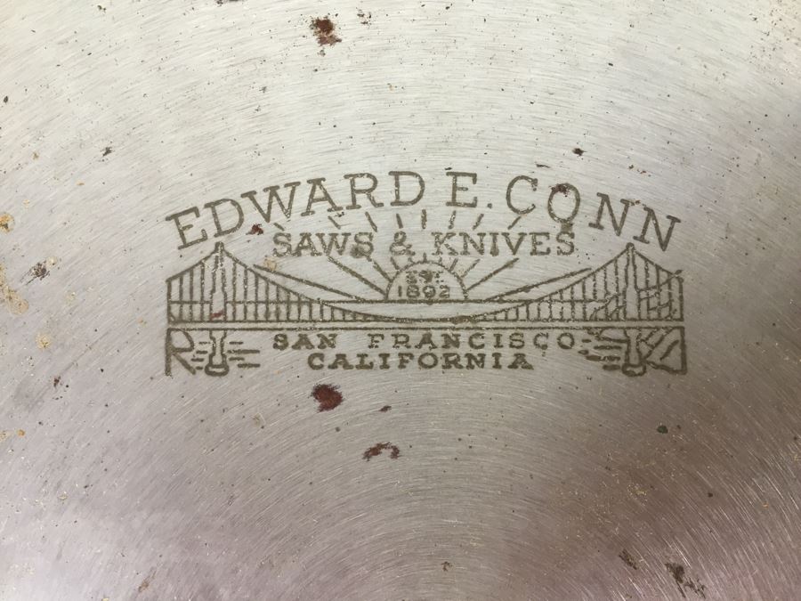 Lot Of 10' Rotary Saw Blades (9) Edward E. Conn Saws & Knives Rotary Blades + (1) Craftsman Blade + Skil Perma-Grit Abrasive Wheel [Photo 11]