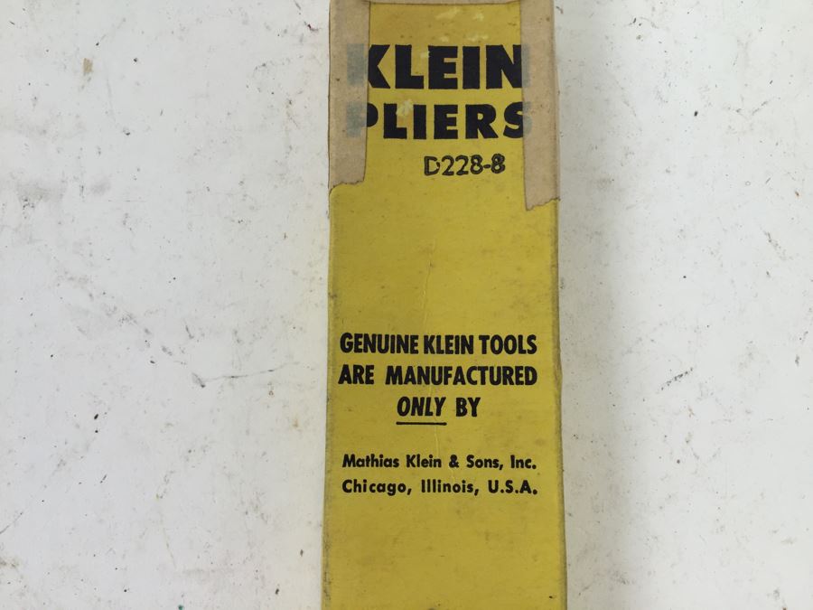 Klein Pliers D228-8 With Box Klein Tools [Photo 4]
