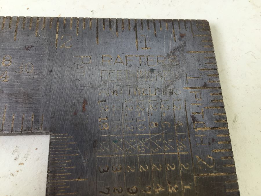 Pair Of Framing Squares Red One Is Stanley No. R100C [Photo 7]