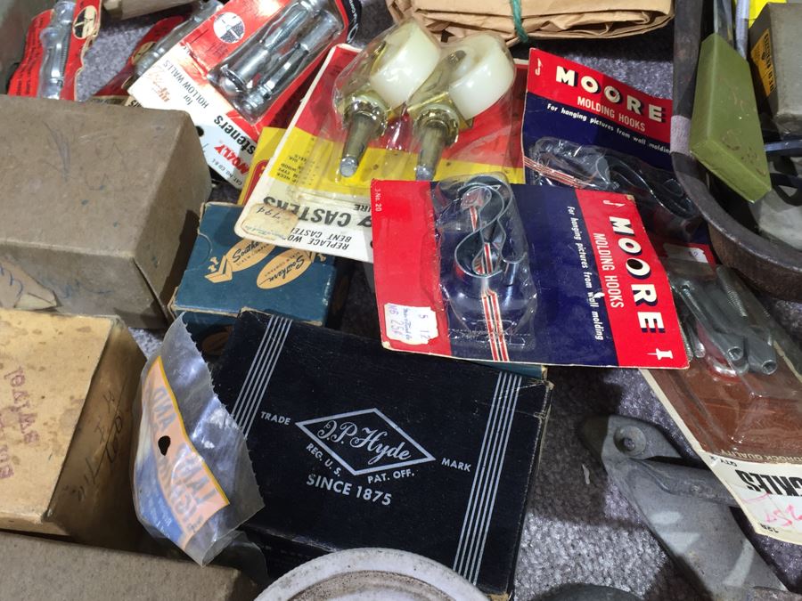 Huge Lot Of Various Tools And Hardware Plus Vintage Bike Seat [Photo 16]