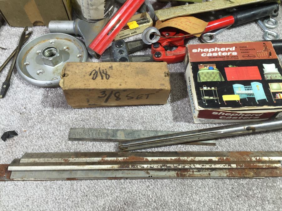 Huge Lot Of Various Tools And Hardware Plus Vintage Bike Seat [Photo 4]