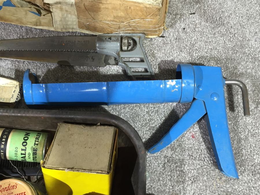 Huge Lot Of Various Tools And Hardware Plus Vintage Bike Seat [Photo 21]