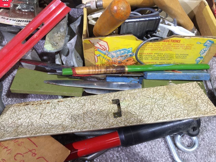 Huge Lot Of Various Tools And Hardware Plus Vintage Bike Seat [Photo 8]