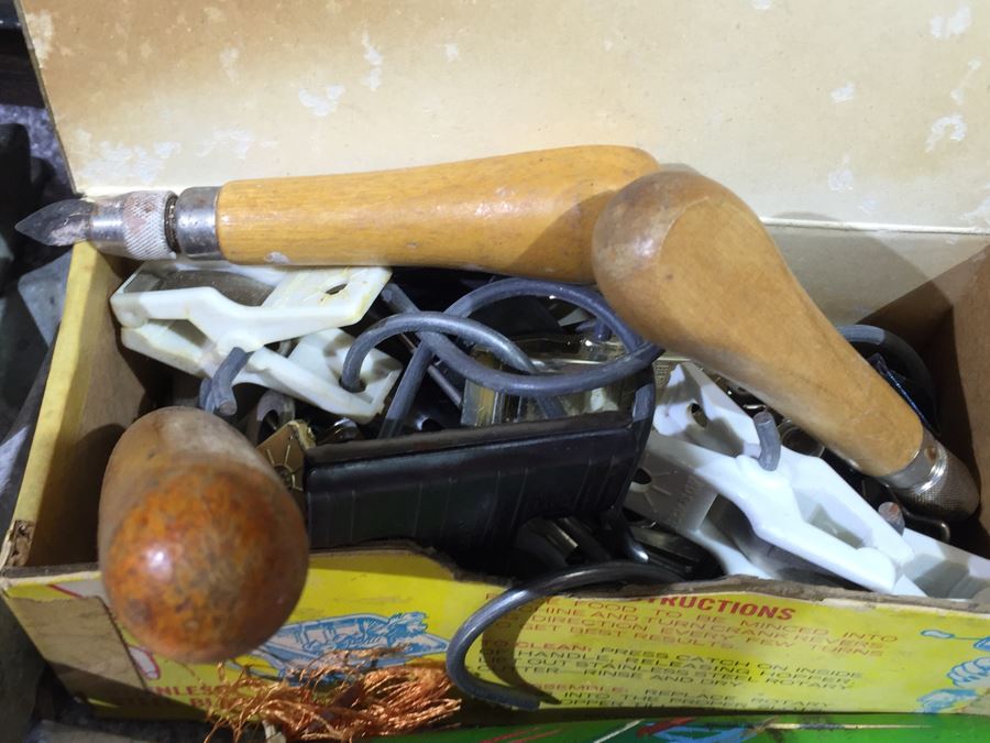 Huge Lot Of Various Tools And Hardware Plus Vintage Bike Seat [Photo 12]