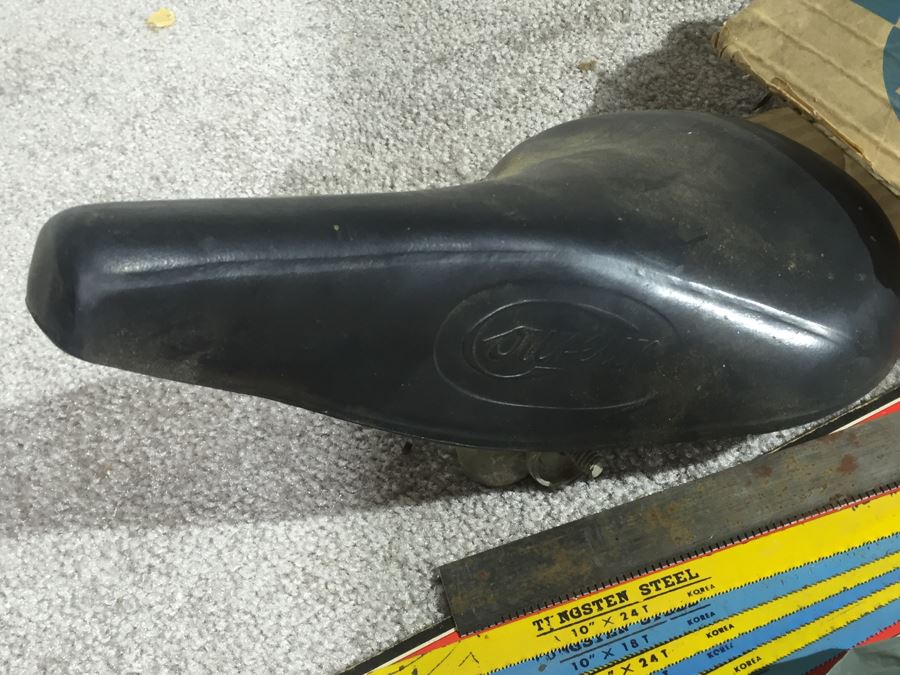 Huge Lot Of Various Tools And Hardware Plus Vintage Bike Seat [Photo 28]