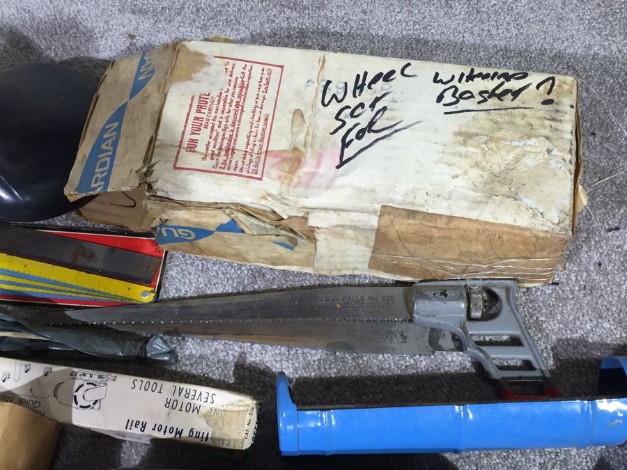 Huge Lot Of Various Tools And Hardware Plus Vintage Bike Seat [Photo 22]