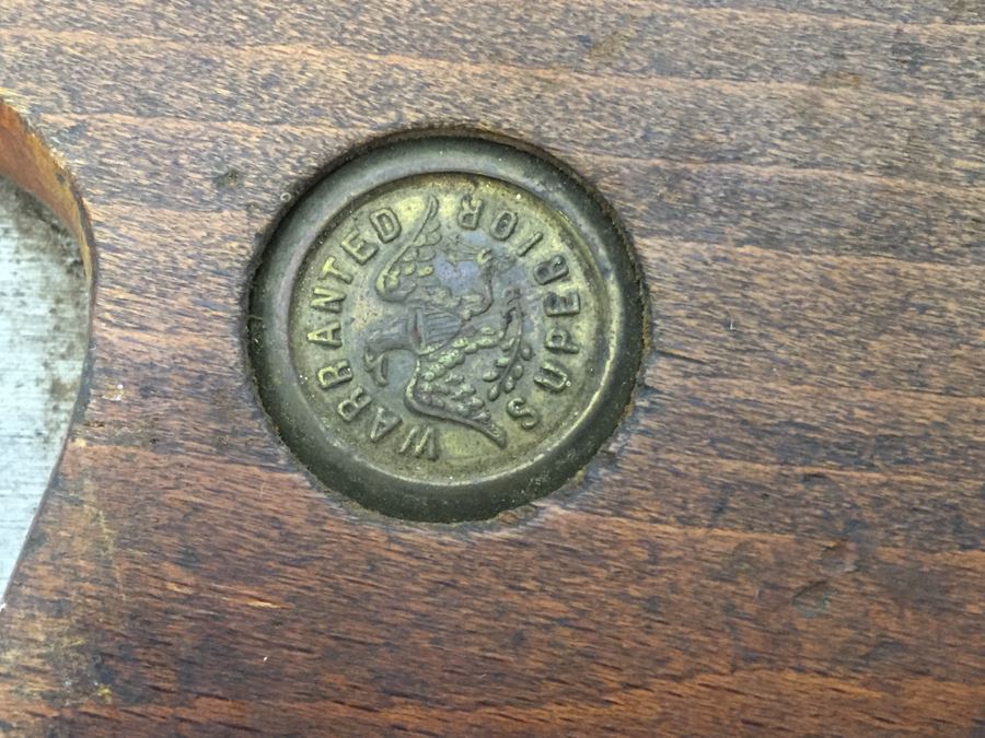 Large Vintage Lumberjack Wood Hand Saw [Photo 5]