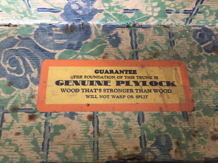 Vintage Trunk Painted Light Green [Photo 10]