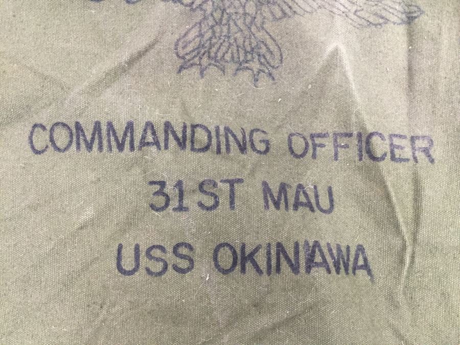 Military Duffle Bag Of Commanding Officer 31st Mau USS Okinawa [Photo 4]