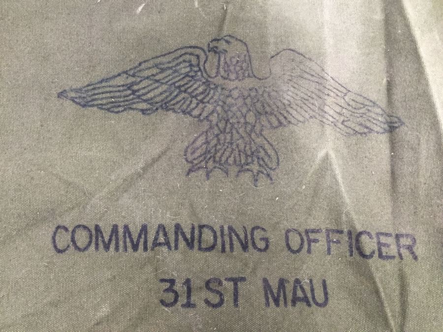 Military Duffle Bag Of Commanding Officer 31st Mau USS Okinawa [Photo 3]