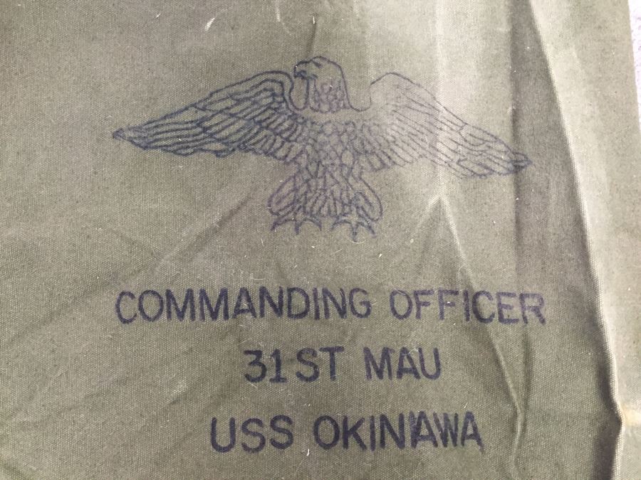Military Duffle Bag Of Commanding Officer 31st Mau USS Okinawa [Photo 2]