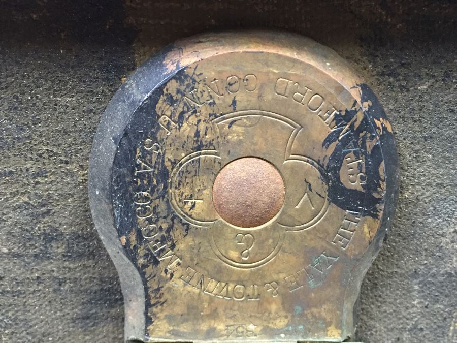 Antique Steamer Trunk The Yale & Towne Mfg Co [Photo 7]