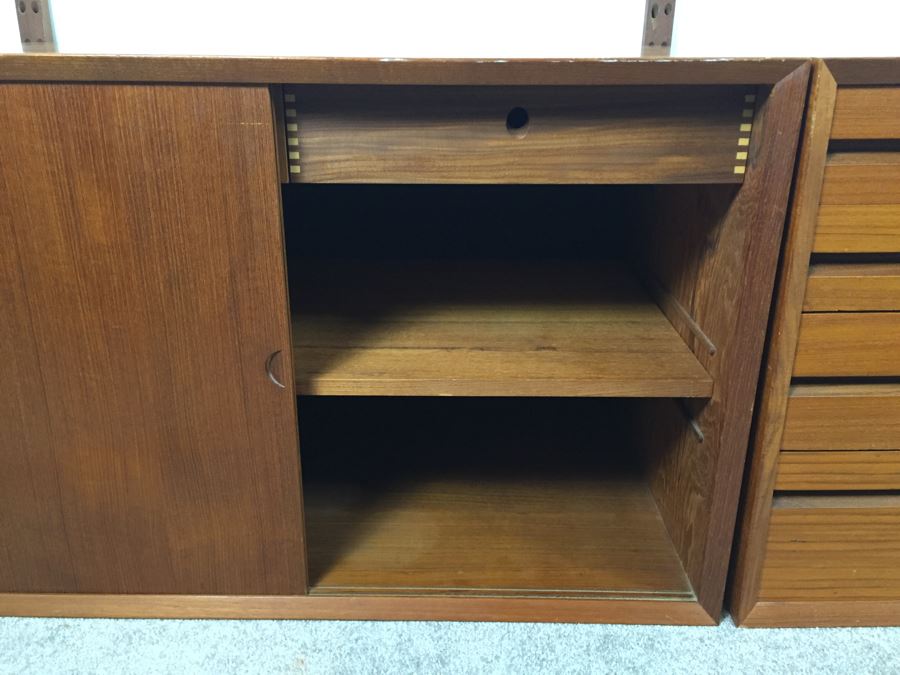 Danish Modern Mid-Century Teak Wall Unit By Poul Cadovius Cado System [Photo 14]