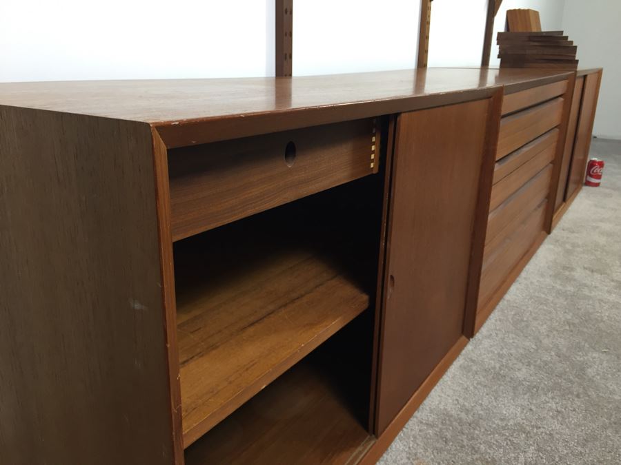 Danish Modern Mid-Century Teak Wall Unit By Poul Cadovius Cado System [Photo 22]