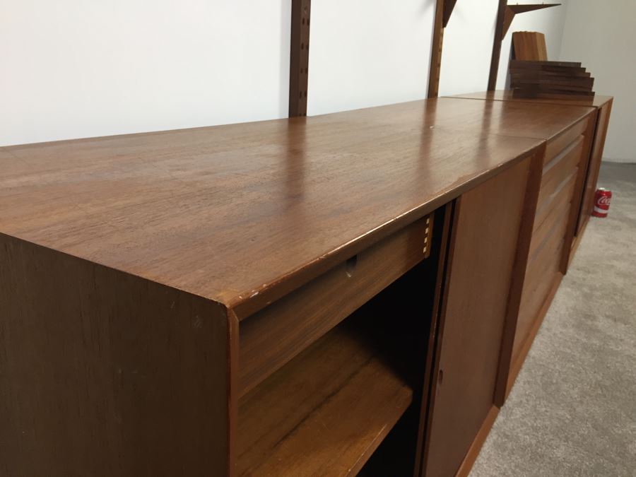Danish Modern Mid-Century Teak Wall Unit By Poul Cadovius Cado System [Photo 23]