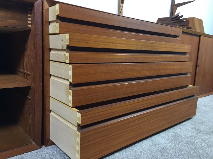 Danish Modern Mid-Century Teak Wall Unit By Poul Cadovius Cado System [Photo 8]