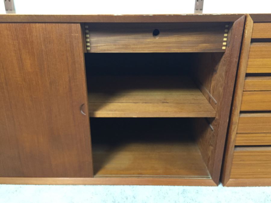 Danish Modern Mid-Century Teak Wall Unit By Poul Cadovius Cado System [Photo 13]