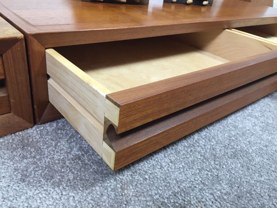 Danish Modern Mid-Century Teak Wall Unit Floating Desks And Shelves By Poul Cadovius Cado System [Photo 10]