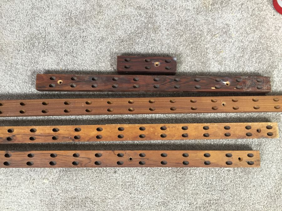 Danish Modern Mid-Century Rosewood Wall Unit With Rosewood Drop-Leaf Table And 2 Rosewood Shelves By Poul Cadovius Cado System (See Note) [Photo 12]