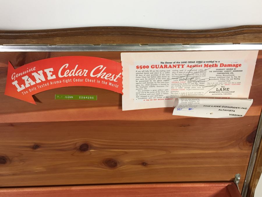 Vintage 1955 Lane Cedar Chest With Hidden Drawer [Photo 9]