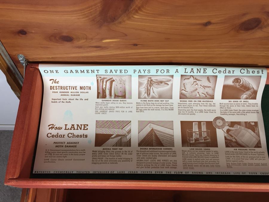 Vintage 1955 Lane Cedar Chest With Hidden Drawer [Photo 3]