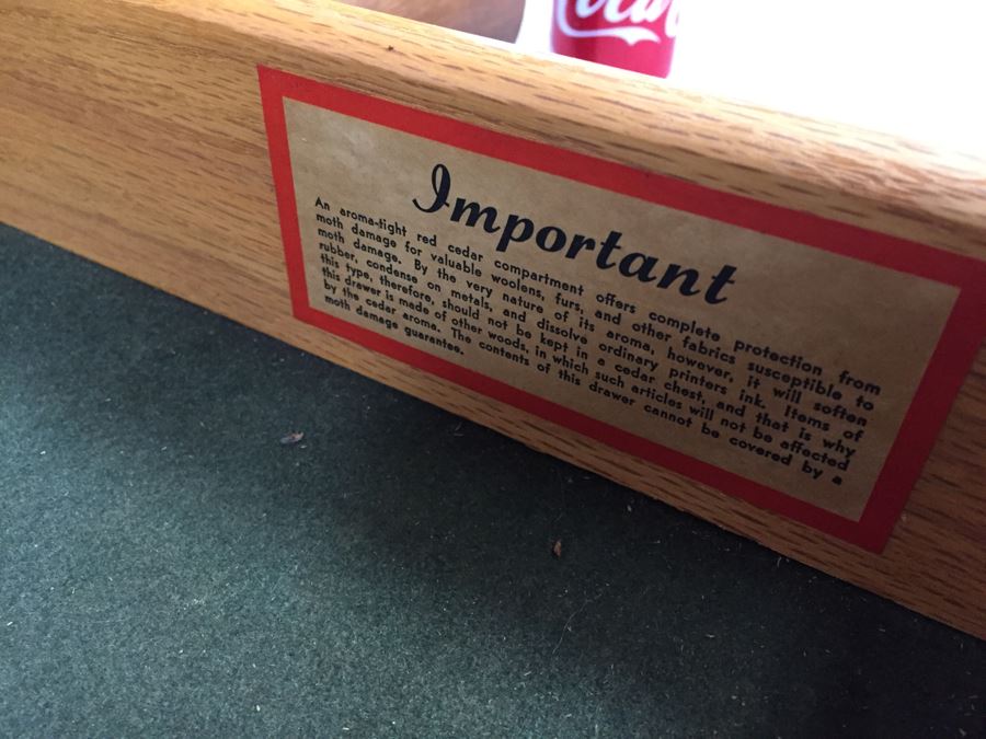 Vintage 1955 Lane Cedar Chest With Hidden Drawer [Photo 6]