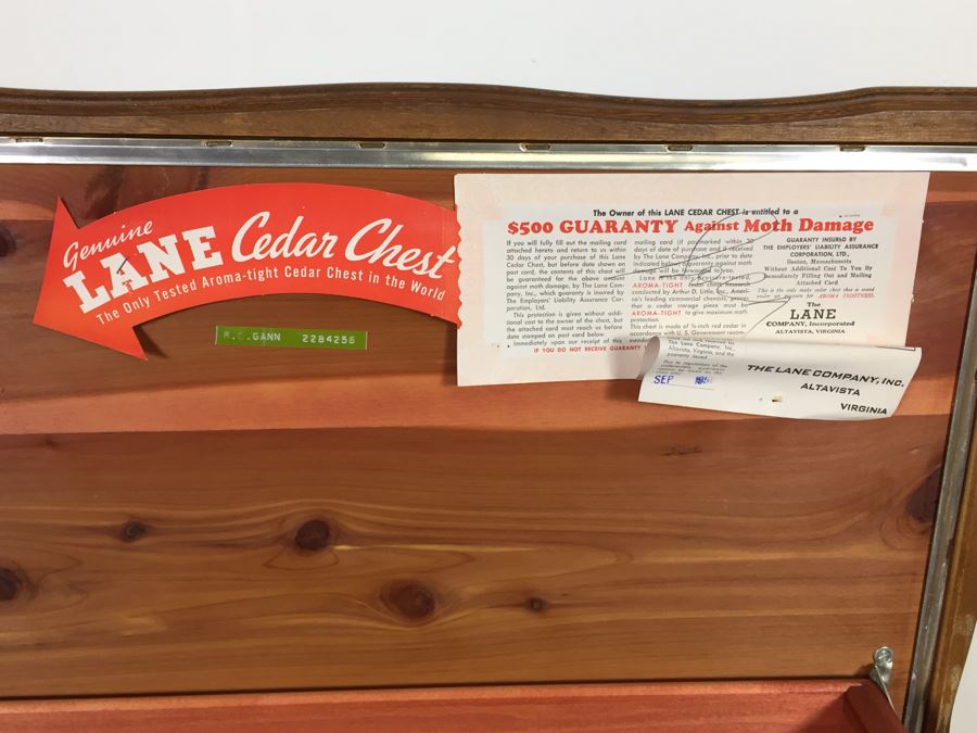 Vintage 1955 Lane Cedar Chest With Hidden Drawer [Photo 12]