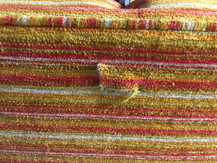 Vintage Curved Back Sofa By Valentine-Seaver Needs New Upholstery [Photo 9]