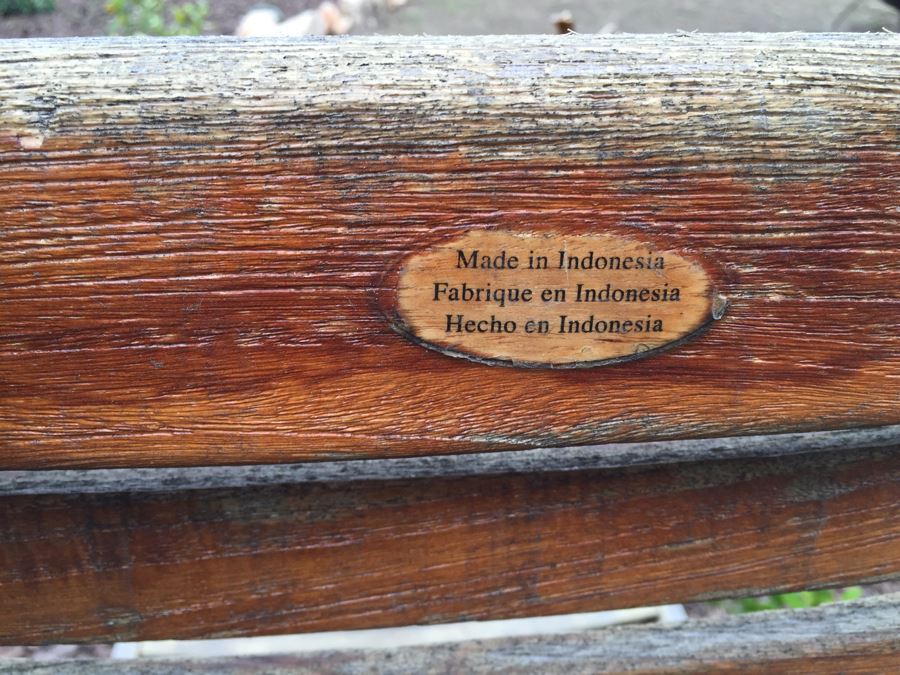 Outdoor Teak Chaise Lounge Chair [Photo 8]